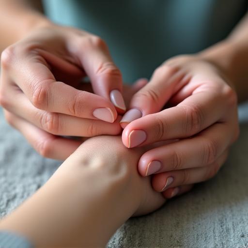 Acupressure therapy treatment session